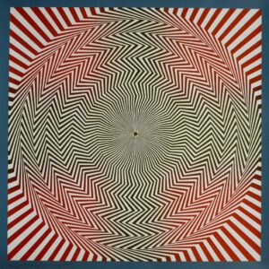 "Siebdruck-Kreis-Raster" (Unikat), 50 x 50 cm, 1978