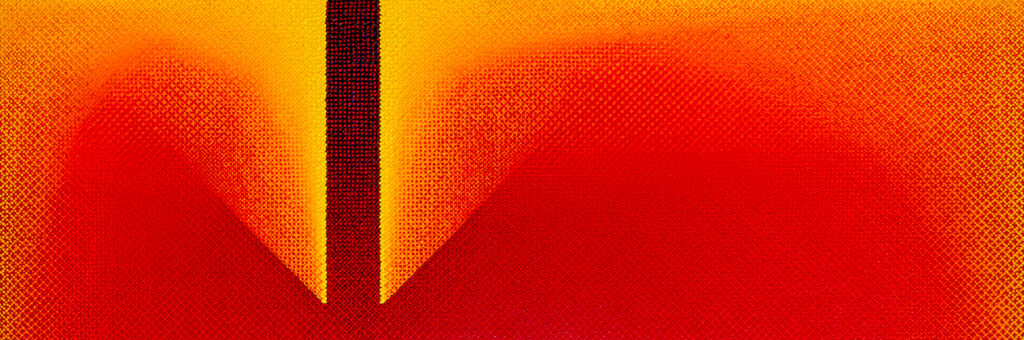 "Farbige Durchdringung", 41 x 122 cm, 2026