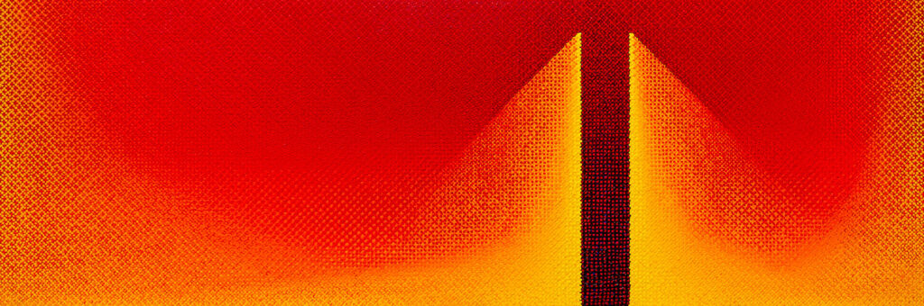 "Farbige Durchdringung", 41 x 122 cm, 2026